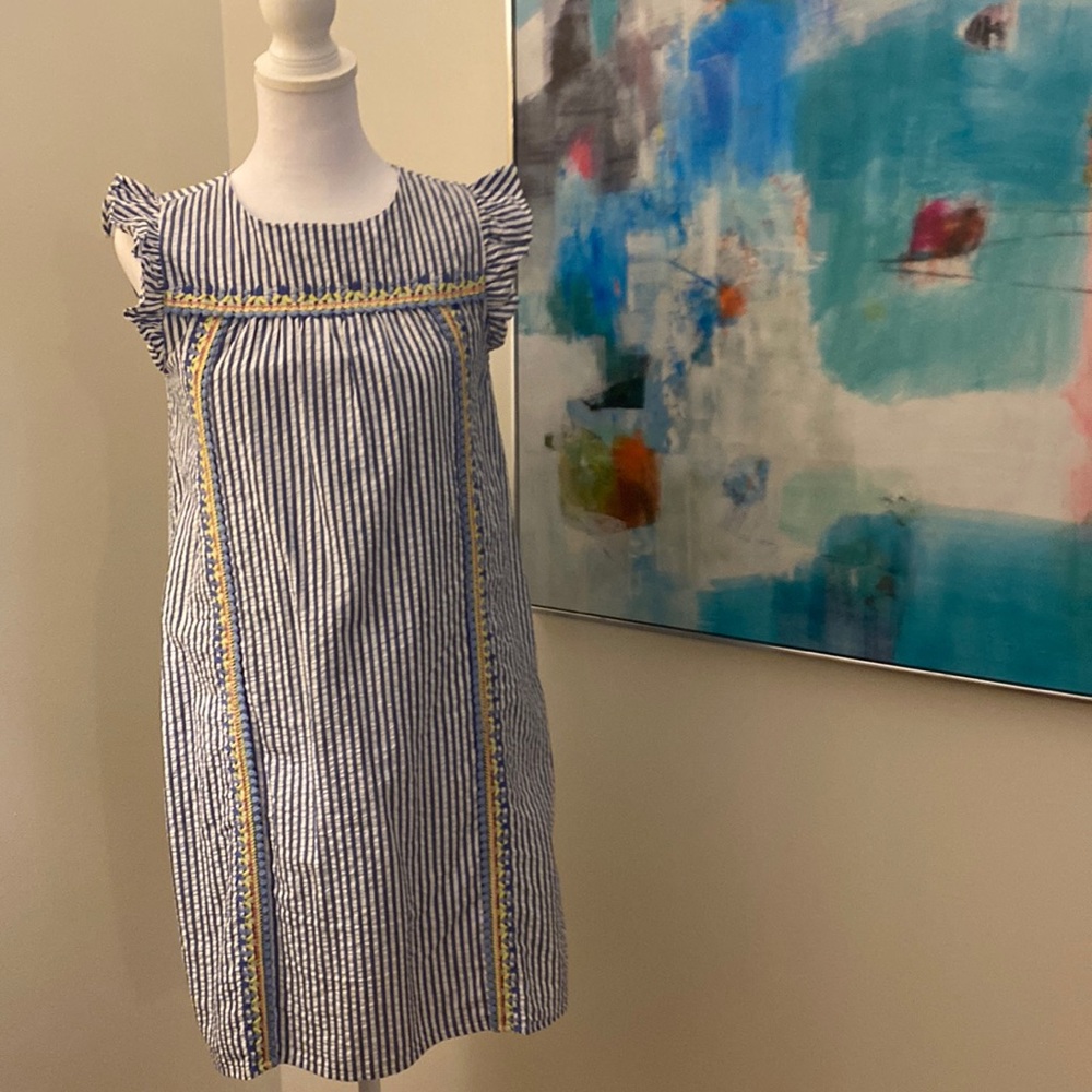 VINEYARD VINES seersucker dress size 14 (girls) - Picture 1 of 9